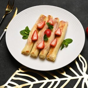 Cheese and Strawberry Crepes