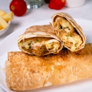 Lavash with Baked Chicken and Cheese