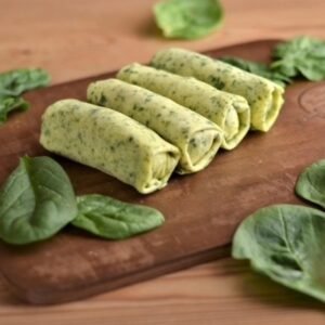 Spinach and Cream Cheese Crepes